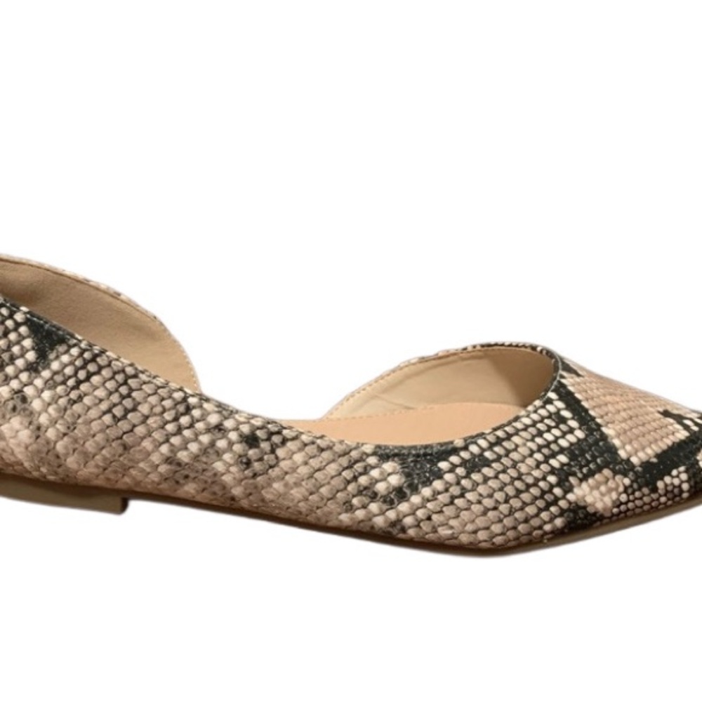 Sz 9 Ismene Natural Snake Slip on Flats NIB - Picture 4 of 9